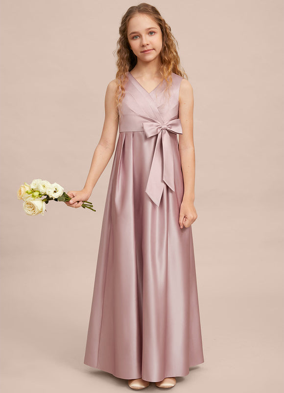 Robe Cérémonie Satin Longue Junior