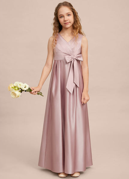 Robe Cérémonie Satin Longue Junior