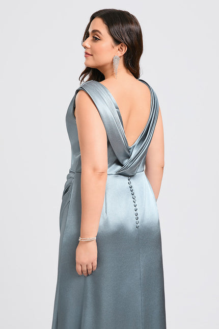 Robe Cérémonie Satinée Ajourée - gallery 7