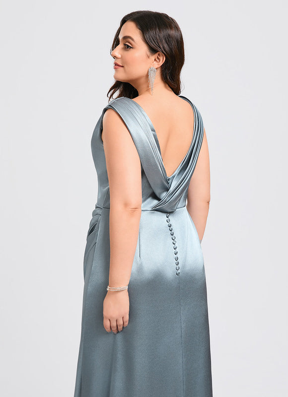 Robe Cérémonie Satinée Ajourée - gallery 7