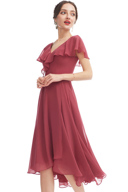 Robe Cérémonie Fluide Marine Élégante - gallery 1