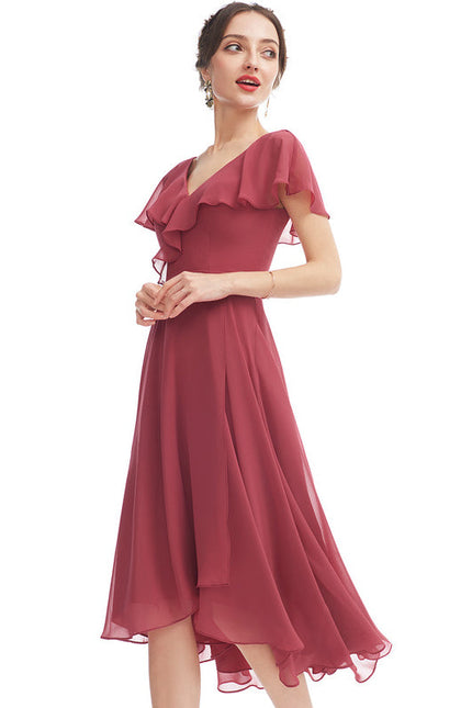 Robe Cérémonie Fluide Marine Élégante - gallery 1