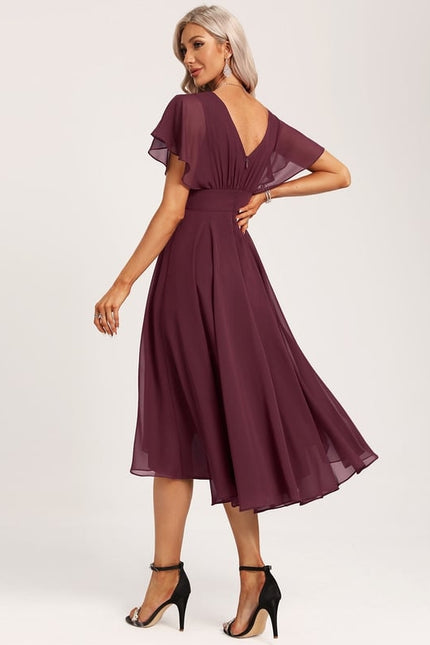 Robe Cérémonie Col Rond Volantée - gallery 3