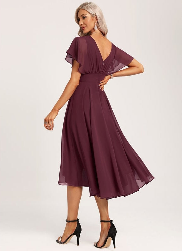 Robe Cérémonie Col Rond Volantée - gallery 3