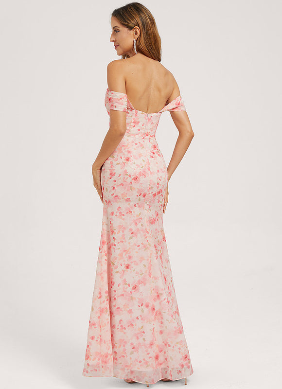 Robe Cérémonie Élégante À Décolleté - gallery 4