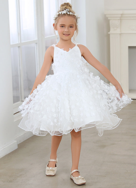 Robe Cérémonie Enfant Fleurie