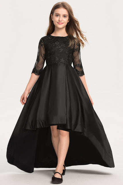 Robe Cérémonie Envolée Noir Satin