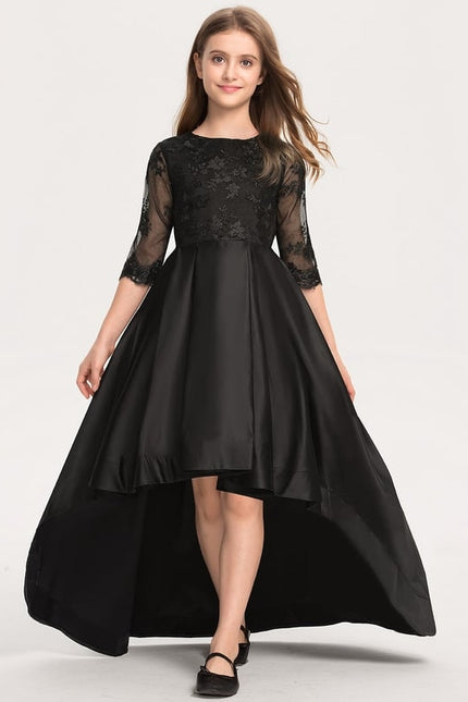 Robe Cérémonie Satinée Noire