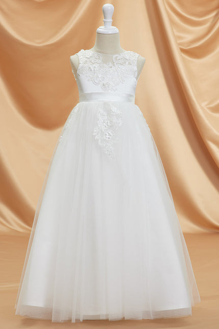 Robe Blanche Dentelle Ceremonie - gallery 4