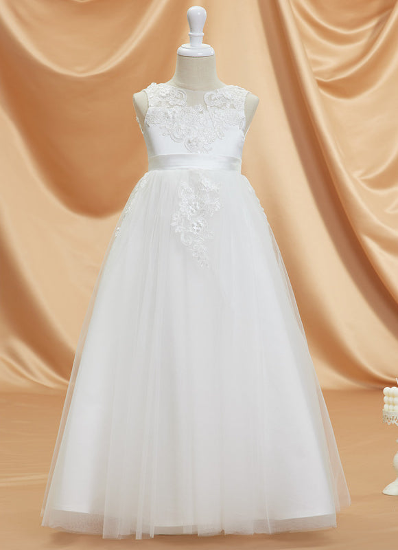 Robe Blanche Dentelle Ceremonie - gallery 4