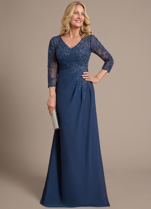 Robe Cérémonie Élégante Marine