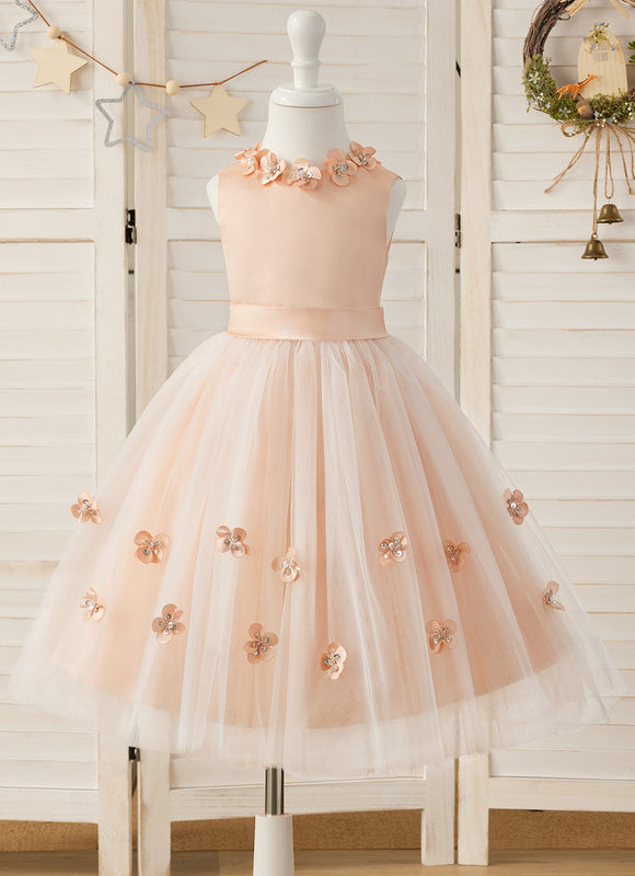 Robe Cérémonie Satinée Florale - gallery 6