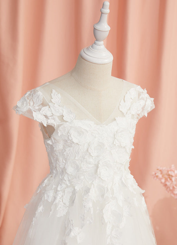 Robe Cérémonie Florale Éthérée - gallery 7