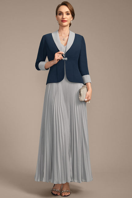 Robe Cérémonie Plissée Élégante - gallery 2