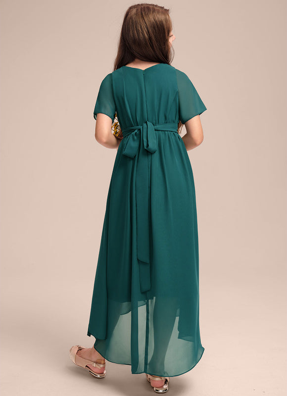 Robe Cérémonie Asymétrique Émeraude - gallery 4