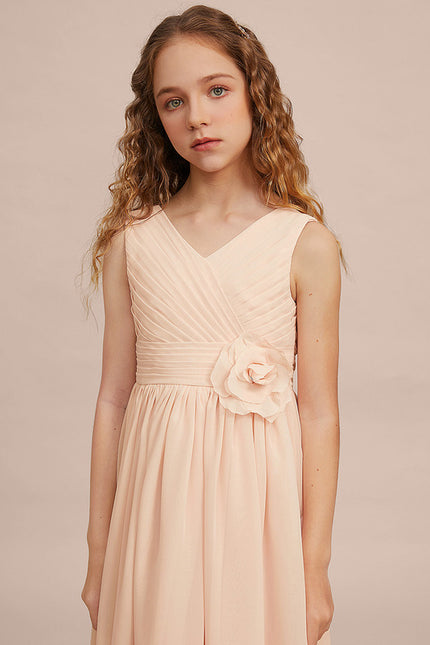 Robe Cérémonie Asymétrique Fleurie - gallery 4