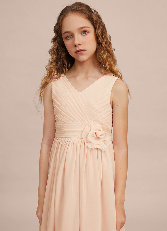 Robe Cérémonie Asymétrique Fleurie - gallery 4