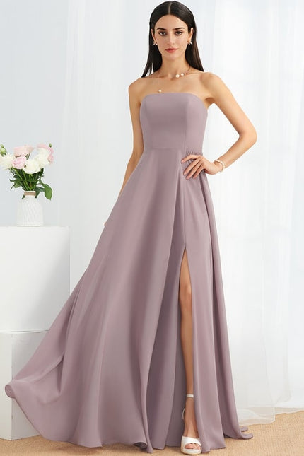 Robe Cérémonie Mousseline Taupe