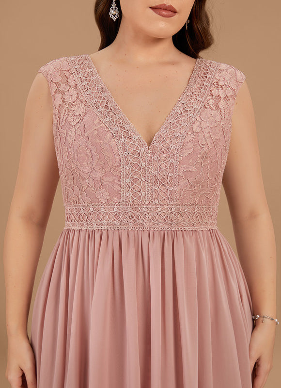 Robe Cérémonie Longue Rose Élégante - gallery 7