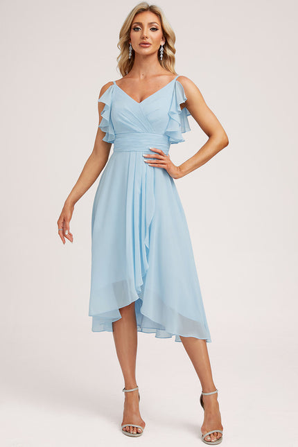Robe Cérémonie Fluide Marine Élégante - gallery 2