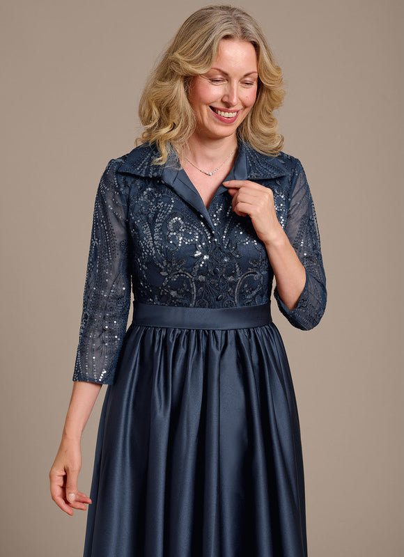 Robe Ceremonie Bleu Nuit - gallery 3