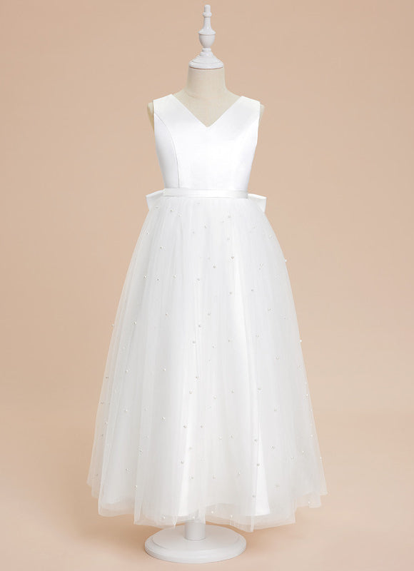 Robe Cérémonie Satinée Lumineuse - gallery 3