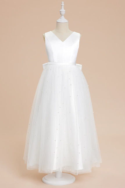 Robe Cérémonie Satinée Lumineuse - gallery 3