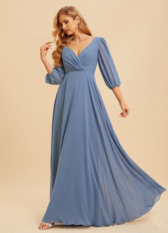 Robe Cérémonie Longue Volants Rose - gallery 3