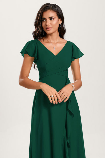 Robe Cérémonie Fluide Marine Élégante - gallery 5
