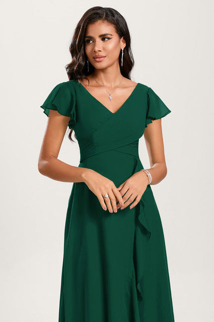 Robe Cérémonie Fluide Marine Élégante - gallery 5
