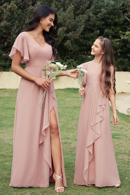 Robe Cérémonie Mousseline Bleu Pastel - gallery 5