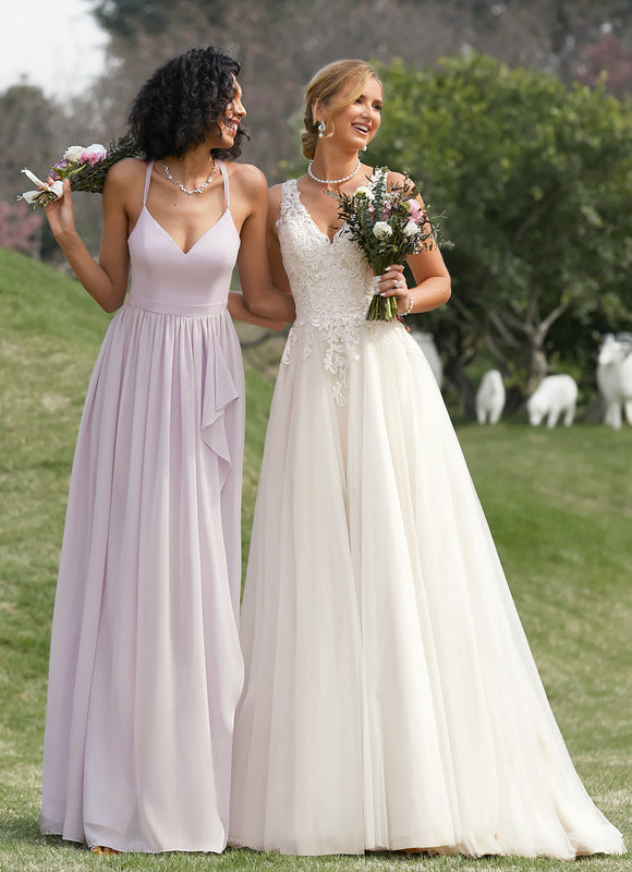 Robe Cérémonie Fluide Marine Élégante - gallery 7