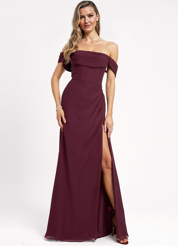 Robe Cérémonie Élégante À Décolleté - gallery 3