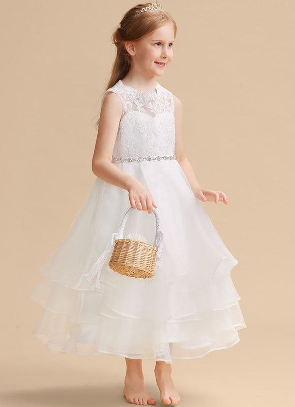 Robe Cérémonie Éblouissante Blanche - gallery 2