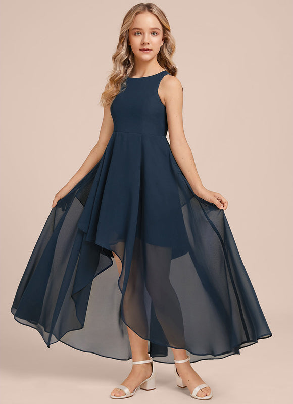 Robe Cérémonie Mousseline Marine - gallery 4