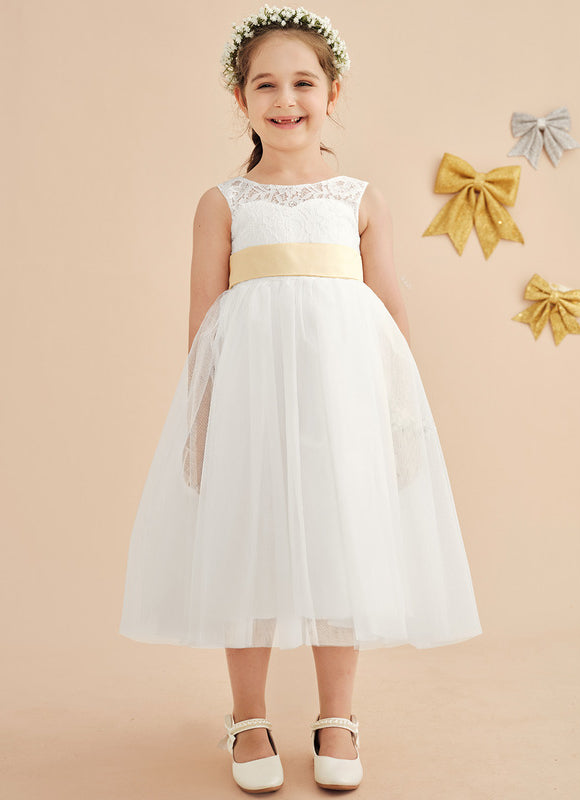 Robe Cérémonie Éclatante Blanche