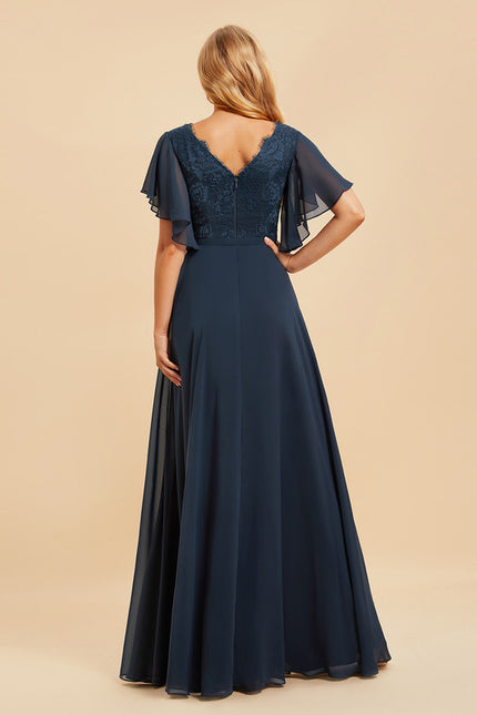 Robe Cérémonie Longue Rose Élégante - gallery 4