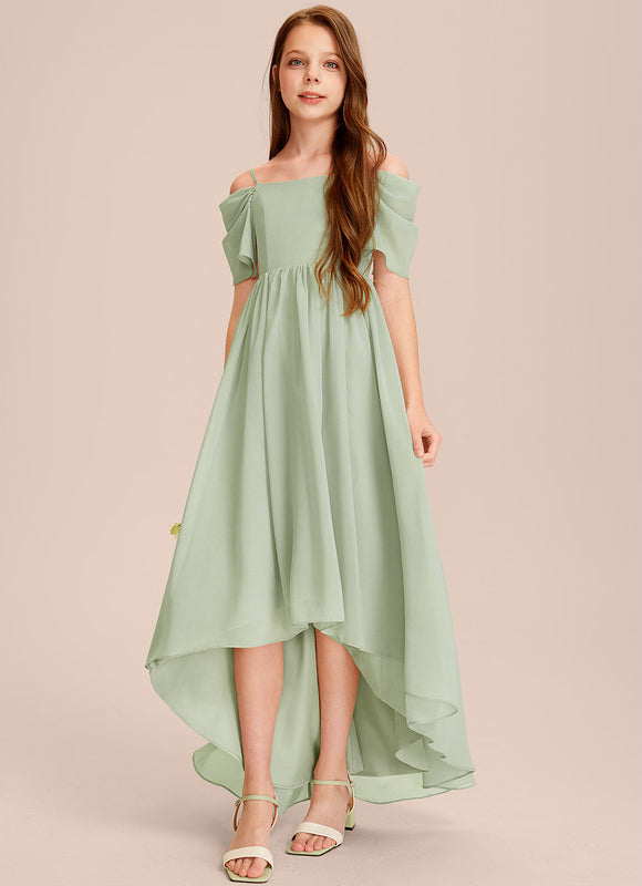Robe Cérémonie Mousseline Vert Tendre - gallery 4