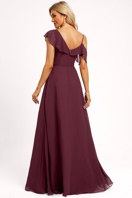 Robe Cérémonie Bourgogne À Volants - gallery 2