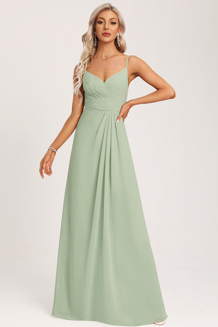 Robe Cérémonie Longue Volants Rose