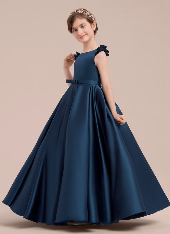 Robe Cérémonie Satinée Grise - gallery 2