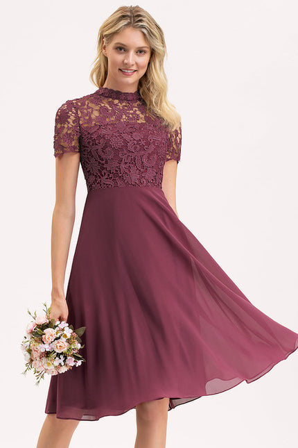 Robe Cérémonie Violet Élégant