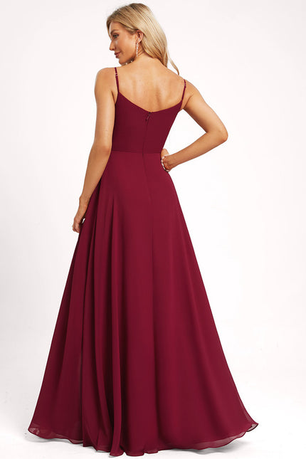 Robe Cérémonie Vaporeuse Bordeaux - gallery 2