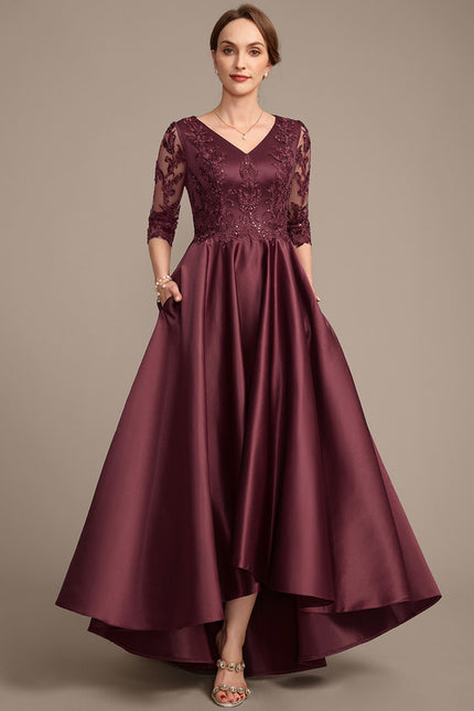 Robe Cérémonie Élégance Pourpre Scintillante