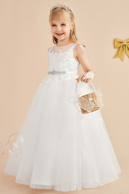 Robe Cérémonie Tulle Navy Floral