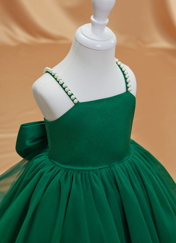 Robe Cérémonie Tulle Vert Émeraude - gallery 1