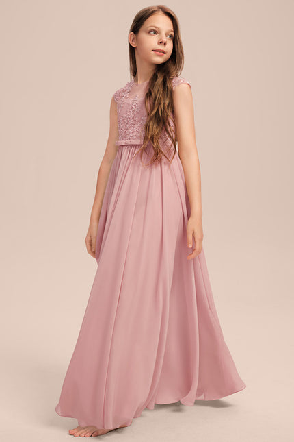 Robe Cérémonie Fleurie Rose - gallery 1