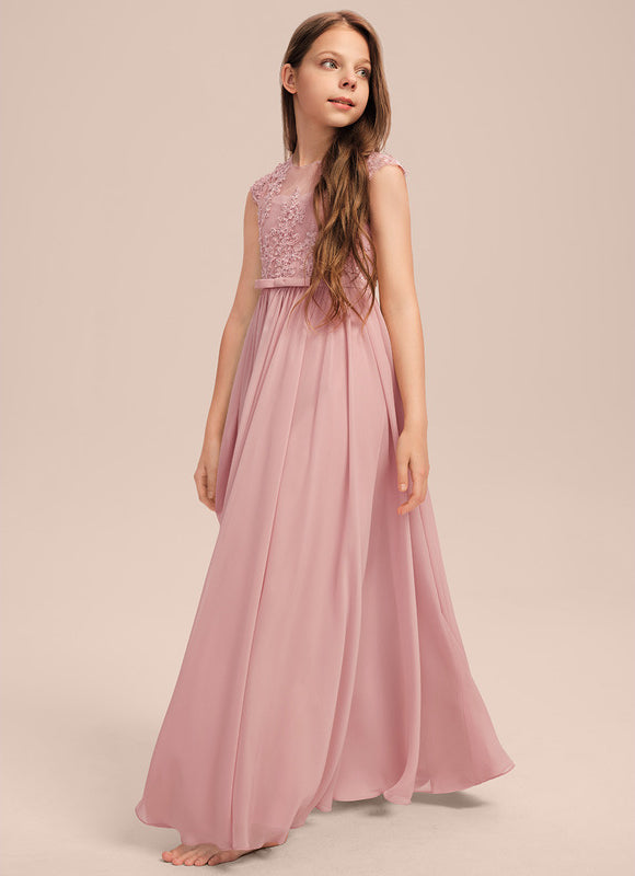 Robe Cérémonie Fleurie Rose - gallery 1