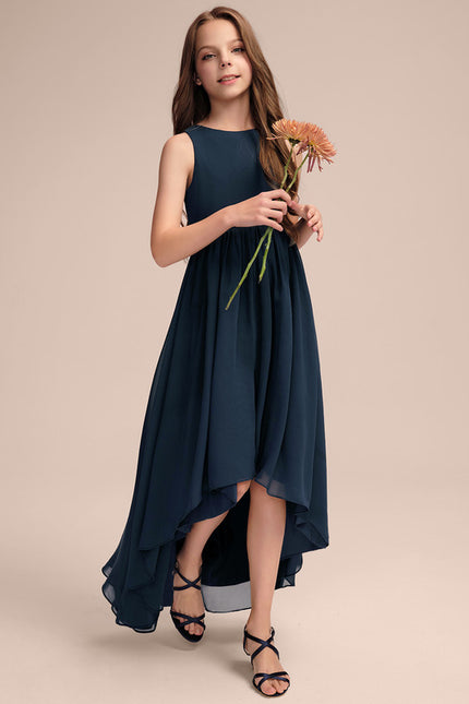 Robe Cérémonie Mousseline Marine - gallery 1