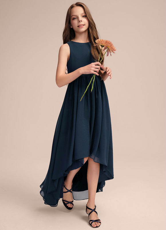 Robe Cérémonie Mousseline Marine - gallery 1